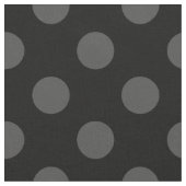 Gray polka-punten op zwart stof (Close Up)