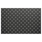 Gray polka-punten op zwart stof (Fat Quarter)