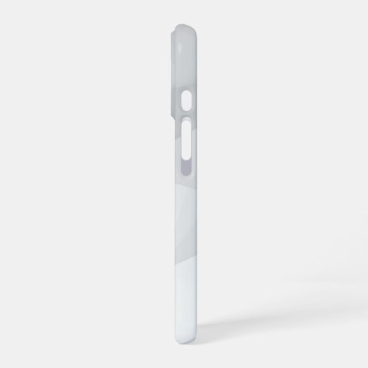 Gray Polygon Geometric Minimal iPhone 16 Hoesje (Linkerkant)