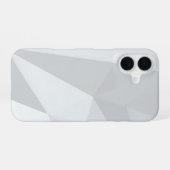 Gray Polygon Geometric Minimal iPhone 16 Hoesje (Achterkant horizontaal)