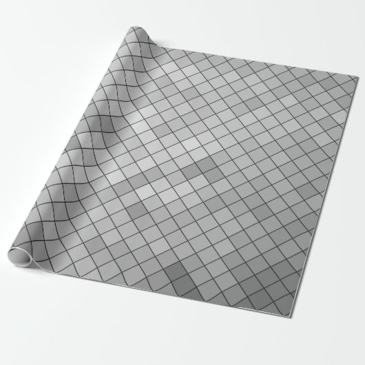 Gray polygonal illustration, which consist of tria cadeaupapier (Uitgerold)