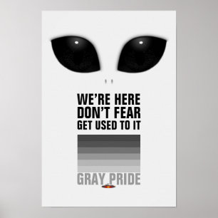 Gray Pride Alien poster
