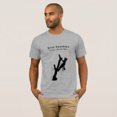 Gray Professional Tree Trimming Service Business T-shirt (Voorkant volledig)