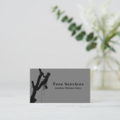 Gray Professional Tree Trimming Service Visitekaartje (Staand voorkant)