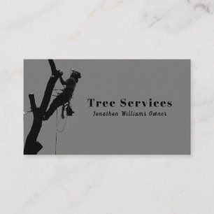 Gray Professional Tree Trimming Service Visitekaartje