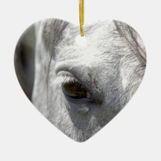 Gray Quarter Horse Stallion Keramisch Ornament