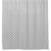 Gray Quatrefoil Douchegordijn (Voorkant)