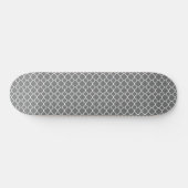 Gray Quatrefoil Persoonlijk Skateboard (Horizontaal)