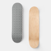 Gray Quatrefoil Persoonlijk Skateboard (Voorkant)