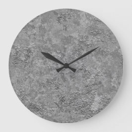 Gray Raw Concrete/Cement Industrial Clock Grote Klok