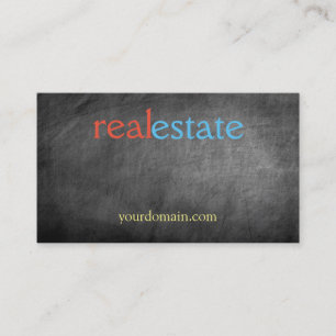 Gray Real Estate Agent Trendy Professional Visitekaartje