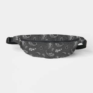 Gray Red Blue Paisley Bandana Assortment Heuptasje