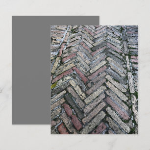 Gray Red Herringbone Pavers Scrapbook Paper