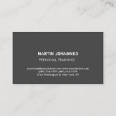Gray Red Unieke exclusieve persoonlijke trainer Visitekaartje (Achterkant)