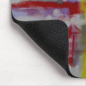 Gray Red Yellow Abstract expressionist Muismat (Hoek)