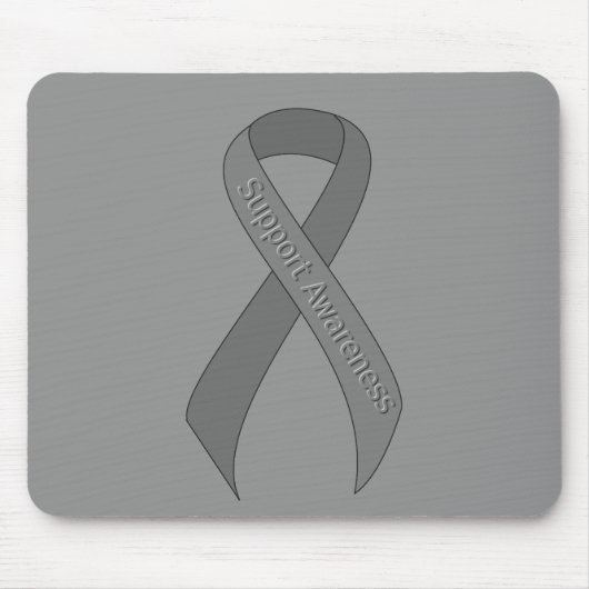 Gray Ribbon Support Awareness Muismat (Voorkant)