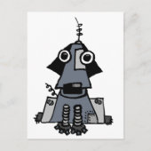 Gray Robot Dog Briefkaart (Voorkant)