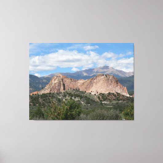 Gray Rock, Garden of the Gods, Colorado Canvas Afdruk (Voorkant)