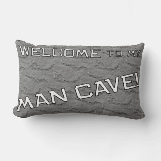 Gray Rock Mancave Den Decorative Sierkussen Kussen (Voorkant)