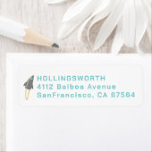 Gray Rocket Return Address Etiket (Insitu)