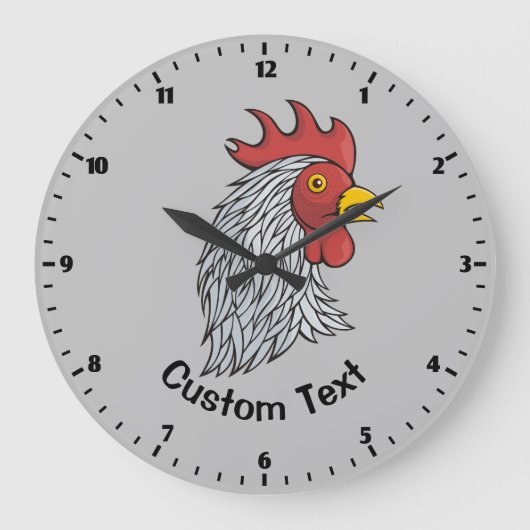 Gray Rooster's kop Grote Klok (Voorkant)