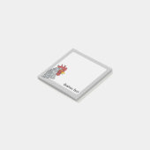 Gray Rooster's kop Post-it® Notes (Schuin)