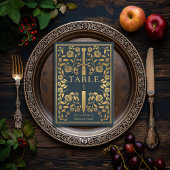 Gray Royal Medieval Sword Wedding Kaart