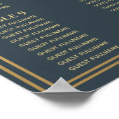 Gray Royal Medieval Sword Wedding Seding Chart Poster (Hoek)