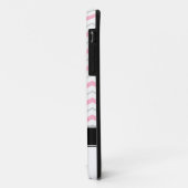 Gray & Roze Chevron Monogram iPhone 5 Hoesje (Achterkant/links)