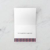 Gray, Roze en Paarse Putten Patroon Dank u Bedankkaart (Binnen)