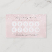 Gray Roze Loyalty Kaart Makeup Artist Lashes 10 (Achterkant)