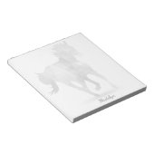 Gray Running Horse Cubism Notitieblok (Schuin)