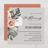 GRAY RUST MONSTERA FLORA DE MORGEN NA AFSTAND KAART (Voorkant / Achterkant)