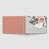 GRAY RUST MONSTERA FLORAL WATERVERF WEDING GASTENBOEK (Volledig)