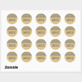 Gray Rustic Chevron Afstuderen Stickers (Vel)