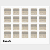 Gray Rustic Lace Dank je Stickers (Vel)