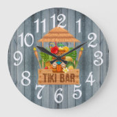 Gray Rustic Tiki Bar — Grote klok (Voorkant)