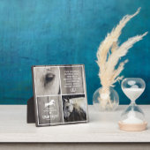 Gray Rustic Wood Horse Memorial Foto Collage Fotoplaat (Insitu)