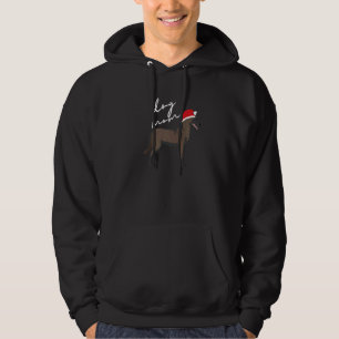 Gray Sable Belgium Malinois Dog Mam Kerstmis Hoodie