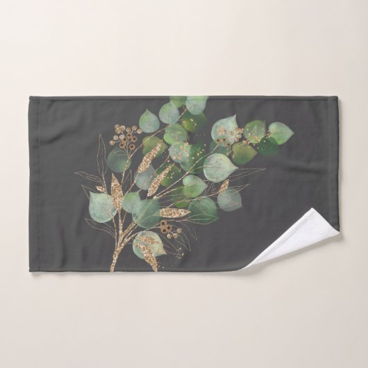 GRAY SAGE EUCALYPTUS BATHROOM TOWEL SET BAD HANDDOEK (Handdoek)