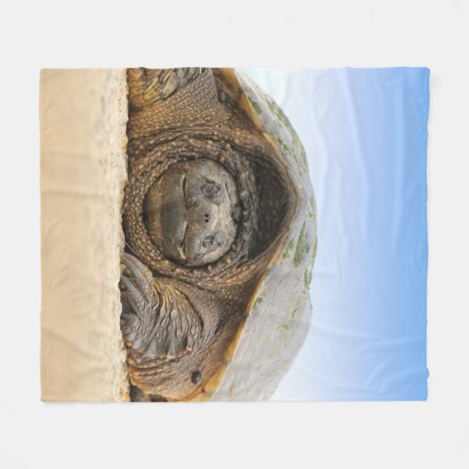 GRAY SAND TURTLE FLEECE DEKEN (Voorkant (Horizontaal))