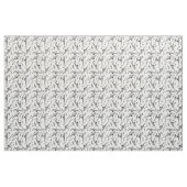 Gray Saxophone Music Note Pattern Stof (Fat Quarter)