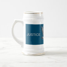 Gray Scales of Justice Attorney Kantoor on Blue |