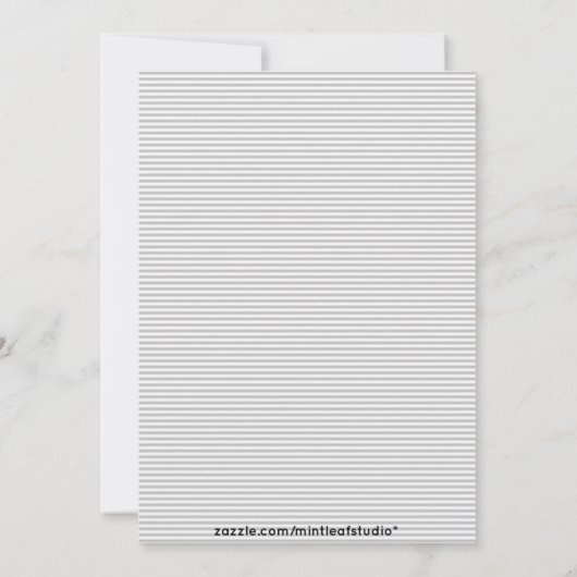 Gray Scalloped Chic Girls Night Out Uitnodiging (Achterkant)