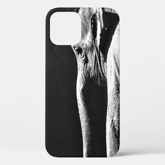 GRAY SCHALE FOTO VAN ELEPHANT Case-Mate iPhone CASE (Achterkant)