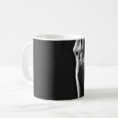 GRAY SCHALE FOTO VAN ELEPHANT KOFFIEMOK (Voorkant links)