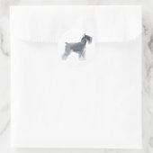 Gray Schnauzer Ronde Sticker (Tas)