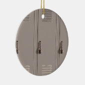 Gray School Lockers, High School Student Keramisch Ornament (Rechts)