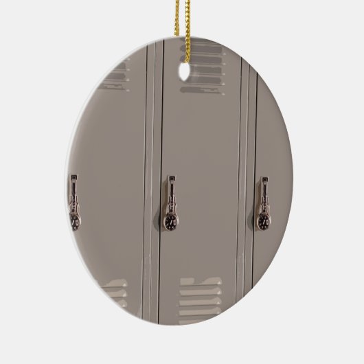 Gray School Lockers, High School Student Keramisch Ornament (Rechts)