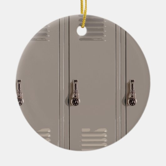 Gray School Lockers, High School Student Keramisch Ornament (Voorkant)